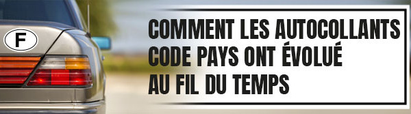 Les autocollants code pays à travers le temps